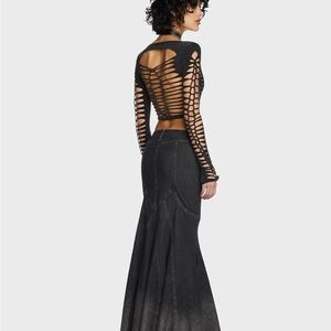 Long Sleeve Top- Charcoal - BRAND NEW WITH TAGS